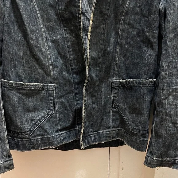 James Cured By Seun Petite Denim Womens Jacket - Picture 4 of 6